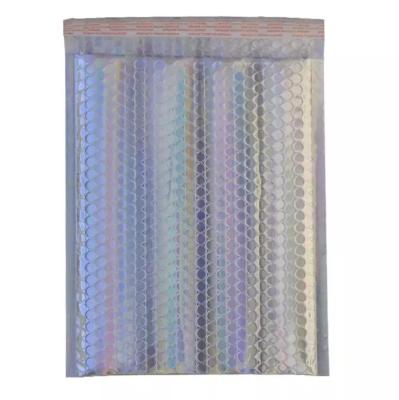 China Water Proof Cardboard Envelope Holographic Bubble Mailers Compostable Mailing Bags for sale