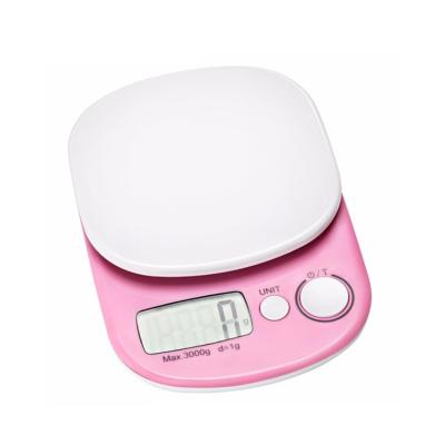 China With Tray Mini Scale 3kg Electronic Kitchen Electronic Scales Baking Kitchen Scale for sale