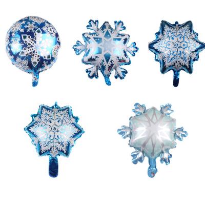 China Aluminum Foil Christmas Snowflake Foil Balloon Party Decorations for sale