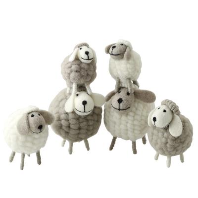 China Creative Little Sheep Style Birthday Gift Children's Room Bedside Doll Decoration Nordic Cute Accessories Cute Home Decoration for sale