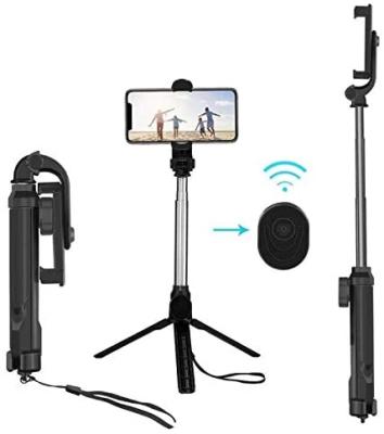 China XT 10 Professional Factory Made Portable Extendable Tripod Selfie Wireless Remote Control Stick for sale