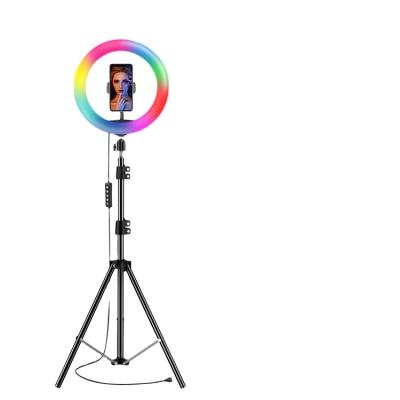 China Manual-wired order 2021 newest RGB colorful dance with rhythm music follow RGB ring light dance with rhythm ring light wholesale for sale