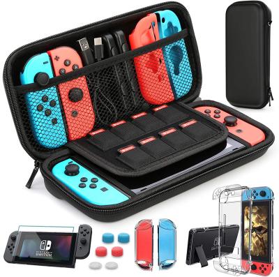 China Durable 9 In 1 Inch Pocket Switch Cover Case HD Switch Screen Protector Grip Caps For Nintendo Switch Console Accessories for sale