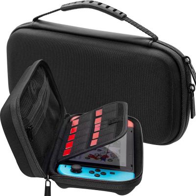 China Durable 20 Game Cartridge Holders Carrying Case For Nintendo Switch Hard Shell Portable Protective Canvas Bag For Switch for sale