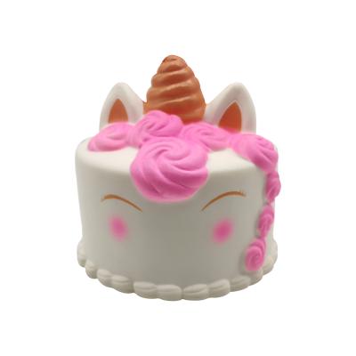 China Relieve Stress Unicorn Cake Toys New Arrival Squishy Ball For Kids for sale