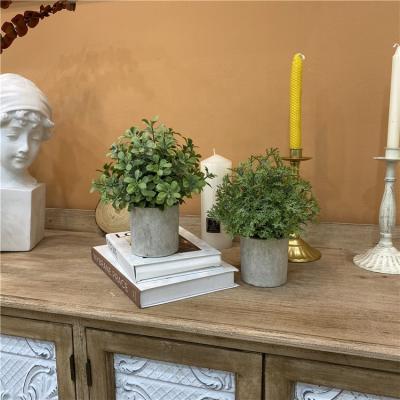 China Xiaoda Eco-friendly Plastic Eucalyptus in Pots Small House Plants for Indoor Decor Table Centerpiece Greenery Artificial Potted Plants for sale