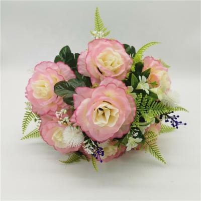 China Contemporary hot selling artificial flower wedding multi-functional high-grade silk home decoration bouquet flower artificial flower for sale