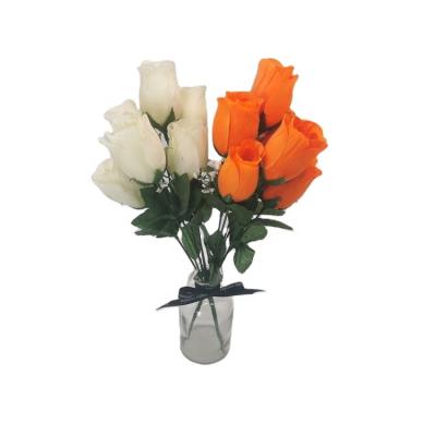 China Decoration for China Manufacturer Artificial Funeral Flower 6 Heads Tissue Grave Flower for Grave Artificial Tissue Flower for sale