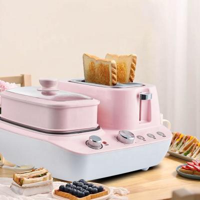 China New Update Household Electric Cooking Pot 220V Toast 2 in 1 Mini Dual Breakfast Sandwich Maker with Mechanical Timer for sale