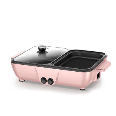 China Hotel Hot Selling High Quality Portable Saucepan Indoor Multifunctional Electric Grill And Hot Pot for sale