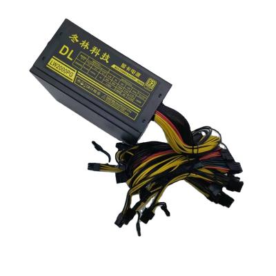 China Single Channel Power Supply 2U 2000w 10 6P Heads Donlin DL2000W Spot Power Supply High Quality Desktop Hot Selling Dual Power Supply for sale