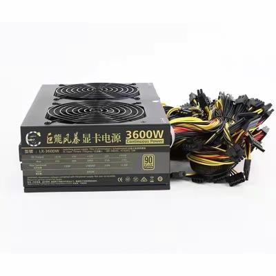 China Hot Selling Desktop PSU PC Power Supply Support 6 GPU 8 GPU ATX 1600W 1800W 2000W 3600W 90PLUS Golden for sale