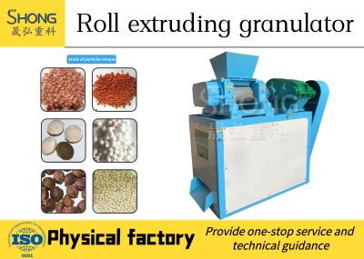 China Double Roller Pressing Fertilizer Granulator Machine 15kw Granulation Plant Machine for sale