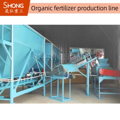 China Full Auto Organic Fertilizer Production Line for Raw Material Chicken /Cow Waste for sale