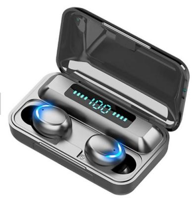 China Amazon Selling In-ear Noise Canceling Sport Bt5.0 Wireless Earbuds With Power Bank Battery Display F9 for sale