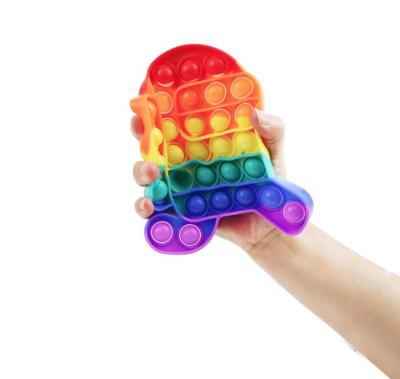 China Push Pop Bubble Sensory Silicone Sensory Trigger Rubber Noise Bubble Toy Push Pop Bubble Sensory Stir Toys For Kids Adults for sale