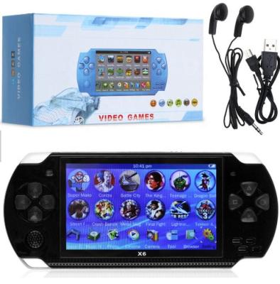 China GIFT X6 Handheld Game Console 4.3 Inch Screen 128 Bit Video Games Console Game Player Real 8gb For Camera, Video, EBook 4.3