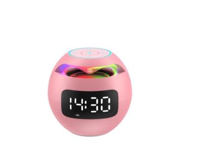 China NEW Mini Speaker with LED Digital Alarm Clock Subwoofer Speaker Support TF Card FM Radio Music Portable Wireless Game Mini Speaker for sale