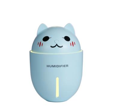 China Hot Hotel Factory Sale Product 320ml Cute Pet Humidifier With Fan And LED Light Multifunctional Humidifier for sale