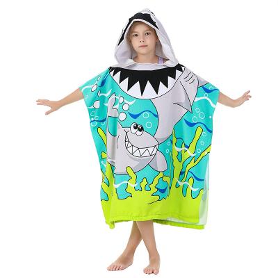 China Compressed Hooded Kids Beach Towel Poncho Kids Beach Poncho, Kids Hooded Beach Poncho Towel for sale