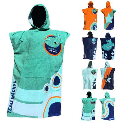 China Special design QUICK DRY poncho towel kids changing towel poncho towel adult microfiber dry quickly for sale