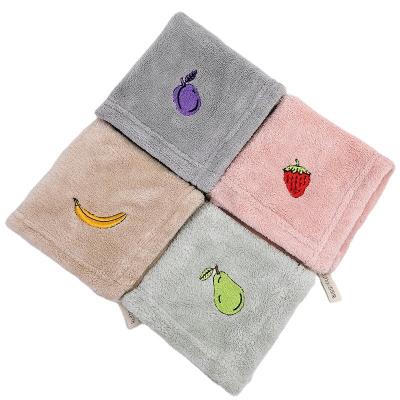 China Cartoon Small Microfiber Towel QUICK DRY Square Facial Towel Home Kutto Towel Small Square Towel For Wholesale for sale