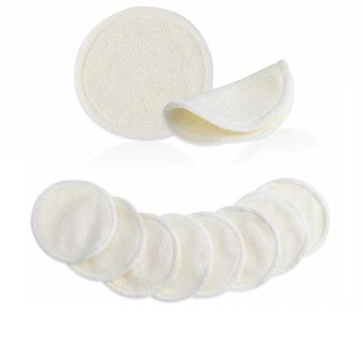 China OEM Bamboo Velvet Pads LOW MOQ Double Side Makeup Remover Pad Remover QUICK DRY Reusable Bamboo Pad Cloth for sale