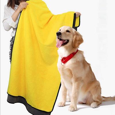 China Viable Cute Microfiber Puppy Pet Towel Absorbent Drying Towel Wholesale Price for sale