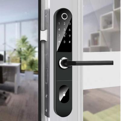 China WIFI Gateway Fingerprint Intelligent Door Lock For Aluminum Door for sale