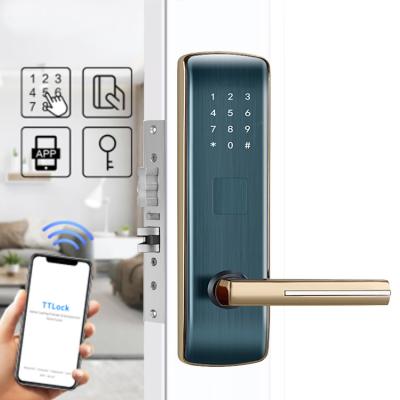 China Cerradura de puerta elegante de Keyless Entry de la cerradura de puerta del apartamento del acumulador alcalino 72m m en venta