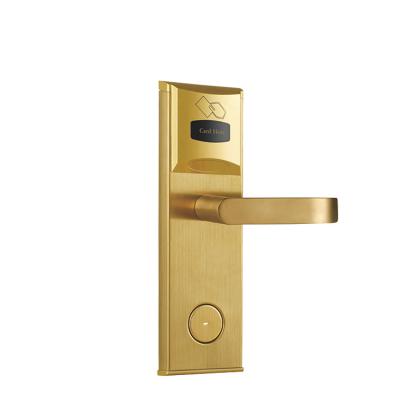 China Hotel Electronic RFID Key Card Door Lock Smart Deadbolt Card Lock With Hotel System for sale