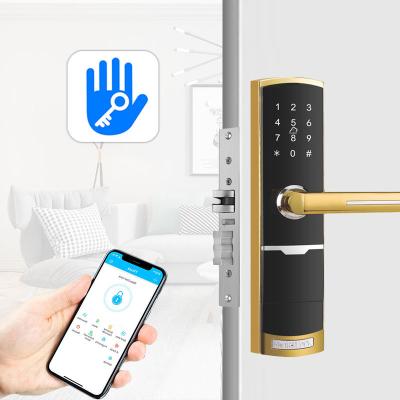 China Zinc Alloy apartment electronic door locks With Password TTlock Tuya App zu verkaufen