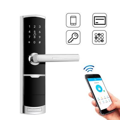 China Zinc Alloy Wireless Keypad Door Lock 13.56mhz Wireless Electric Door Lock for sale