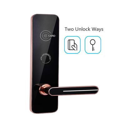 China Zinc Alloy Hotel Intelligent Door Lock M1 RFID Card Lock for sale