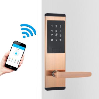 Cina Chiusura porta smart keypad in acciaio inossidabile nero con app smart TTlock in vendita