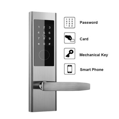 China FCC Security Password Door Locks 1.5V Rfid Card Door Lock System for sale