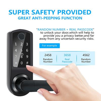 China Fingerprint Electronic Keypad Main Door Lock Digital Lock App for sale