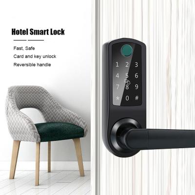 China Aluminum Biometric Keypad Fingerprint Door Lock Sliding FCC for sale