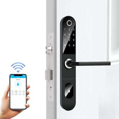 China Multifunctional Wifi Smart Keypad Door Lock Rfid AAA for sale