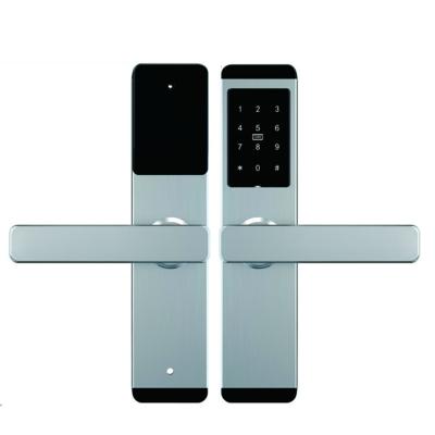 China DC6V AA App Controlled Biometric Password Door Lock MF1 T557 Keyless Room Lock for sale