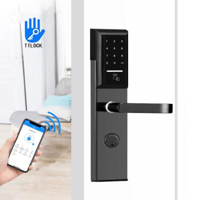 China 350×78mm Intelligent Door Lock 0.1S SS With Smart TTLock APP for sale