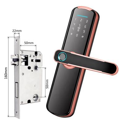 China Office TTlock Smart Lock , 38mm-48mm Fingerprint Smart Door Lock for sale