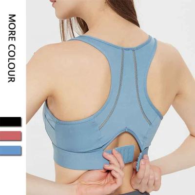 China New Arrival Breathable Custom Women Spandex Fitness Sports Underwear Yoga Wear Vest Gym Workout Adjustable Strap Nylon Sports Bra for sale