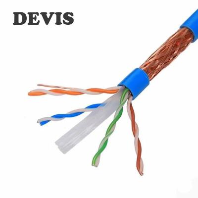 China High Speed ​​Telecom RJ45 SFTP CAT6A Communication Network Cable 26AWG Shielded Lan Ethernet Cable Ethernet Communication Cable CAT6A For Surveillance for sale