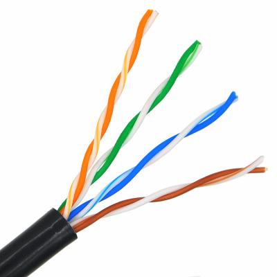 China Outdoor Telecom Communication Connector Wired Network UTP CAT5 Network Cable Waterproof 24AWG 305M CCTV Surveillance Network Cable for sale