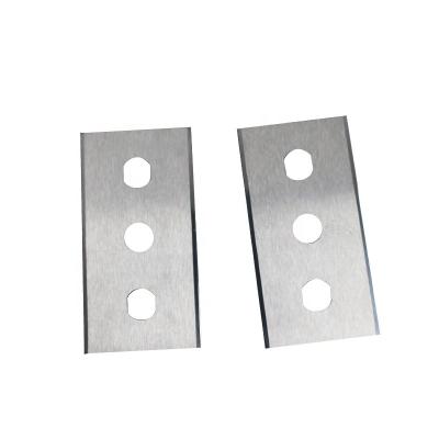 China Construction material shop premium carbon steel industrial razor slitter knife blades with 3 holes for sale