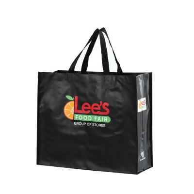 China Recyclable Polypropylene Laminated Waterproof PP Woven Shopping Tote Bag for sale