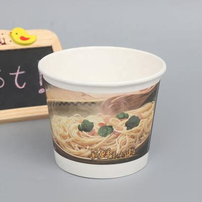 China Instant Noodle Packing Cup Noodles Disposable Eco Friendly Stocked Biodegradable Paper Bowl for sale