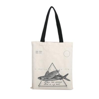 China Wholesale Promotional Customized Canvas Cotton Material Eco-Friendly Bag, Custom Cotton Tote Bag, Cotton Animal Foldable Shopping Bag for sale