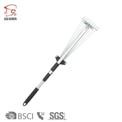 China RK9-303 Garden Rake Adjustable Fan Rake 9 Teeth Rake Japanese Style for sale